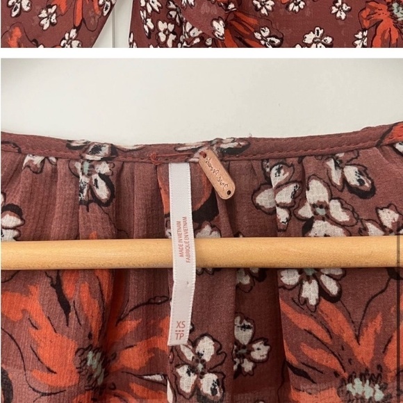 Free People Floral Print Blouse - Picture 7 of 7